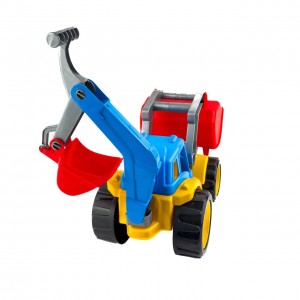 Іграшковий трактор-екскаватор Technok Toys 3671 рухливий ківш пластик 50 см різнобарвний