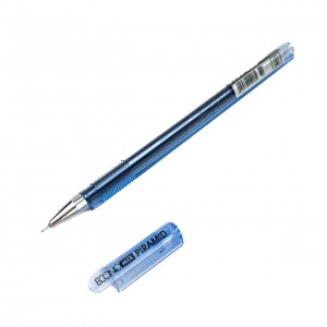 Ручка гелева синя Economix E11913-02 Piramid 0.5 мм
