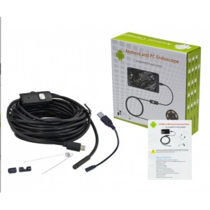 Камера ендоскоп Android and PC Endoscope, гнучка USB-камера 100P 5 МЕТРОВ new