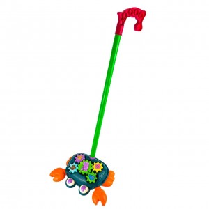 Іграшка-каталка Краб з ручкою 45 см різнобарвний