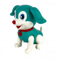 Інтерактивна іграшка Собака зі звуковими ефектами 16 см бірюзовий з білим