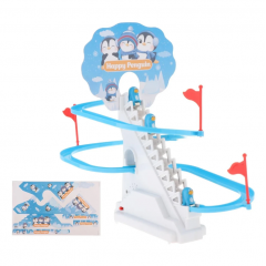 Інтерактивна іграшка Happy Penguin 3311 зі звуковими ефектами 27 см білий з блакитним