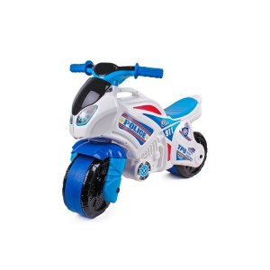Мотоцикл-толокар дитячий Police Technok Toys 5125 білий з синім