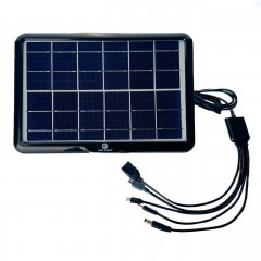 Зарядний пристрій із сонячною панеллю Easy Power EP-0606A 6W 6V чорний