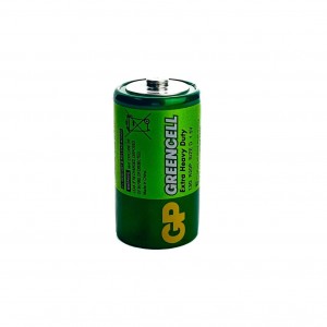 Батарейка циліндрична (бочонок) D GP GREENCELL R20 сольова