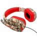 Дротові ігрові навушники iPega Gaming PG-R005, червоний камуфляж