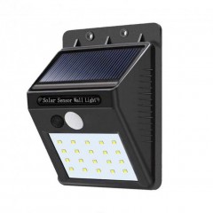 Ліхтар-прожектор акумуляторний підвісний Solar Led 20 стаціонарний вуличний чорний