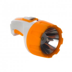 Ліхтар-ручний акумуляторний 9937 з кліпсою білий з помаранчевим