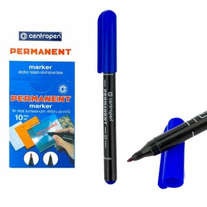 Маркер перманентний синій Centropen 2846 Permanent 1 мм