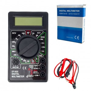 Мультиметр цифровий Digital Multimeter DT-832 чорний