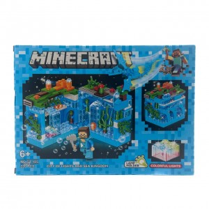 Конструктор Minecraft GT-105 Місто вогнів і Морське царство світлові ефекти 220 деталей