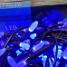 Світлодіодна гірлянда-нитка чорний дріт 400 LED Xmas матова 16.5 м 8 режимів синій