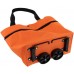 Візок-сумка для покупок, тканинна, з колесами, 5л, оранжевий