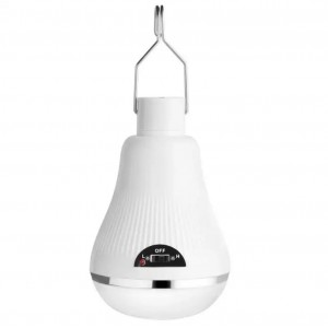 Ліхтар-лампа кемпінговий акумуляторний EP-020 1 Вт портативний з сонячною панеллю білий