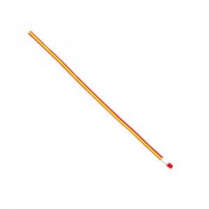 Олівець простий гнучкий 32 см HB графітний з гумкою мікс