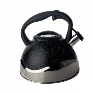 Чайник для плити Empire ЕМ-7717 нержавіюча сталь 3 л чорний з сріблястим
