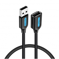 Кабель Vention USB 2.0 A Male to A Female Extension Cable 1.5M black PVC Type (CBIBG) new