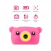 Дитячий цифровий фотоапарат Smart Kids GM-24 ведмедик Тедді, відео, ігри, рожевий