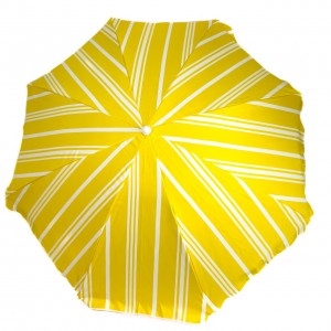 Пляжна садова парасолька 1.8 м ProBeach Смужки Жовті Anti-UV з нахилом та чохлом різнокольоровий new