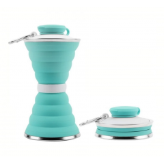 Силіконова пляшка складана folding travel water cup new