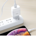 Мережевий зарядний пристрій HOCO C72Q Glorious single port QC3.0 charger set(Type-C) 18W White new