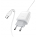 Мережевий зарядний пристрій HOCO C72Q Glorious single port QC3.0 charger set(Type-C) 18W White new