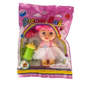 Лялька Dream Baby DH2337A з аксесуарами 7 см рожевий