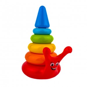 Іграшкова пірамідка Равлик Technok Toys 255 пластик 4 кільця 20 см різнобарвний