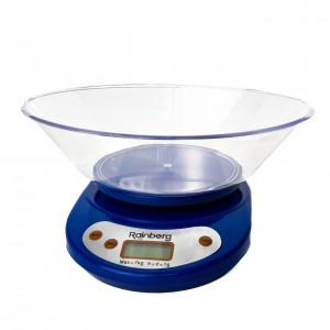 Ваги кухонні електронні до 7 кг Rainberg RB-02 точність 1 г синій