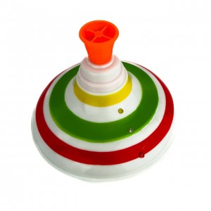 Іграшка Дзиґа M-0306U-R світлові та звукові ефекти пластик 14 см різнобарвний