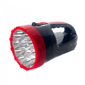 Ліхтар-прожектор акумуляторний GK7775 5 Вт прожекторний чорний з червоним