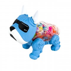 Інтерактивна іграшка Собака 8213А зі світловими та звуковими ефектами 19 см блакитний
