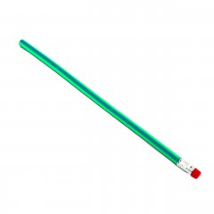 Олівець простий гнучкий 18 см HB графітний з гумкою мікс
