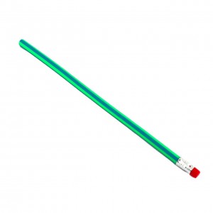 Олівець простий гнучкий 18 см HB графітний з гумкою мікс