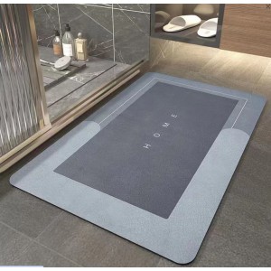 Вологопоглинаючий килимок для ванної, прямокутний, зелений