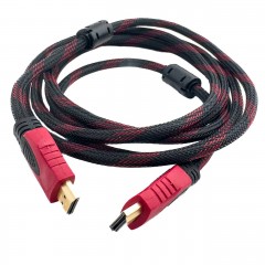 Кабель HDMI/HDMI 3 м чорний з червоним