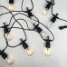 Світлодіодна гірлянда "Спалах" чорний дріт 10 LED Magic Lights 5 м жовтий