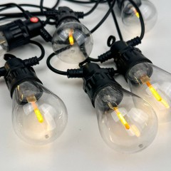 Світлодіодна гірлянда "Спалах" чорний дріт 10 LED Magic Lights 5 м жовтий
