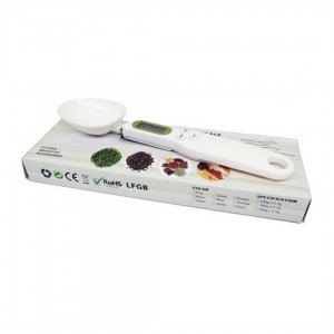 Ваги-ложка кухонні електронні до 0.5 кг Digital Spoon Scale точність 0.1 г білий
