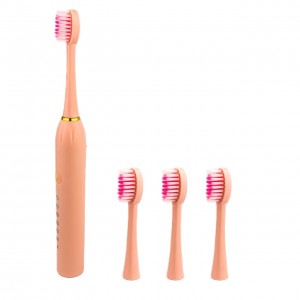Електрична зубна щітка Sonic Toothbrush X-3 4 насадки рожевий