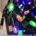 Світлодіодна гірлянда-бахрома дощик чорний дріт 120 LED Magic Lights 3 м вулична мульти