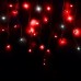 Світлодіодна гірлянда-бахрома дощик чорний дріт 120 LED Magic Lights 3 м вулична червоний