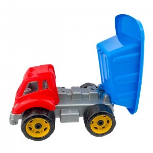 Іграшковий самоскид Титан Technok Toys 0991 рухливий кузов пластик 30 см синій з червоним