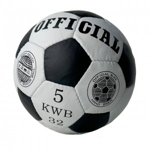 М'яч футбольний №5 OFFICIAL білий з чорним