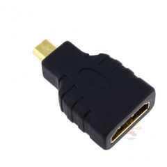 Перехідник HDMI F/micro HDMI M чорний