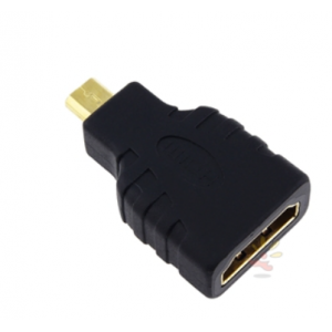 Перехідник HDMI F/micro HDMI M чорний