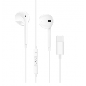 Навушники HOCO M101 Crystal joy Type-C wire-controlled digital earphones with microphone White new