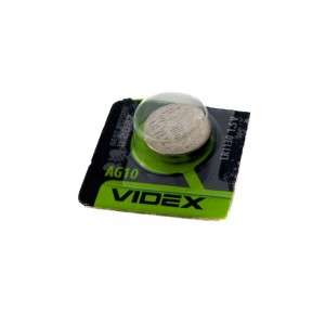 Батарейка кругла (таблетка) AG10 Videx LR1130 лужна