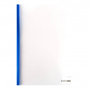 Папка з притиском А4 Economix E31205-02 зажим-планка пластик синій