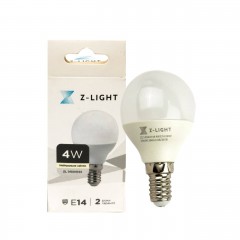 Лампа світлодіодна LED Z-LIGHT G45 E14 4W 4000K 360Lm 14504144 нейтральний білий